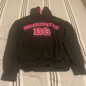 Grey and pink D.C. hoodie